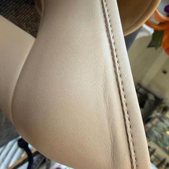 NWOT London Rag Women Y2K Lt Beige Chunky  Platform Heel Chain Loafer PUMP Sz 5 - Picture 5 of 12